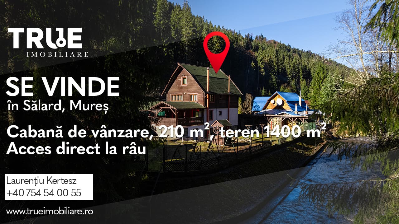 Cabană 210 m² + teren 1400 m² | Sălard, Mureș