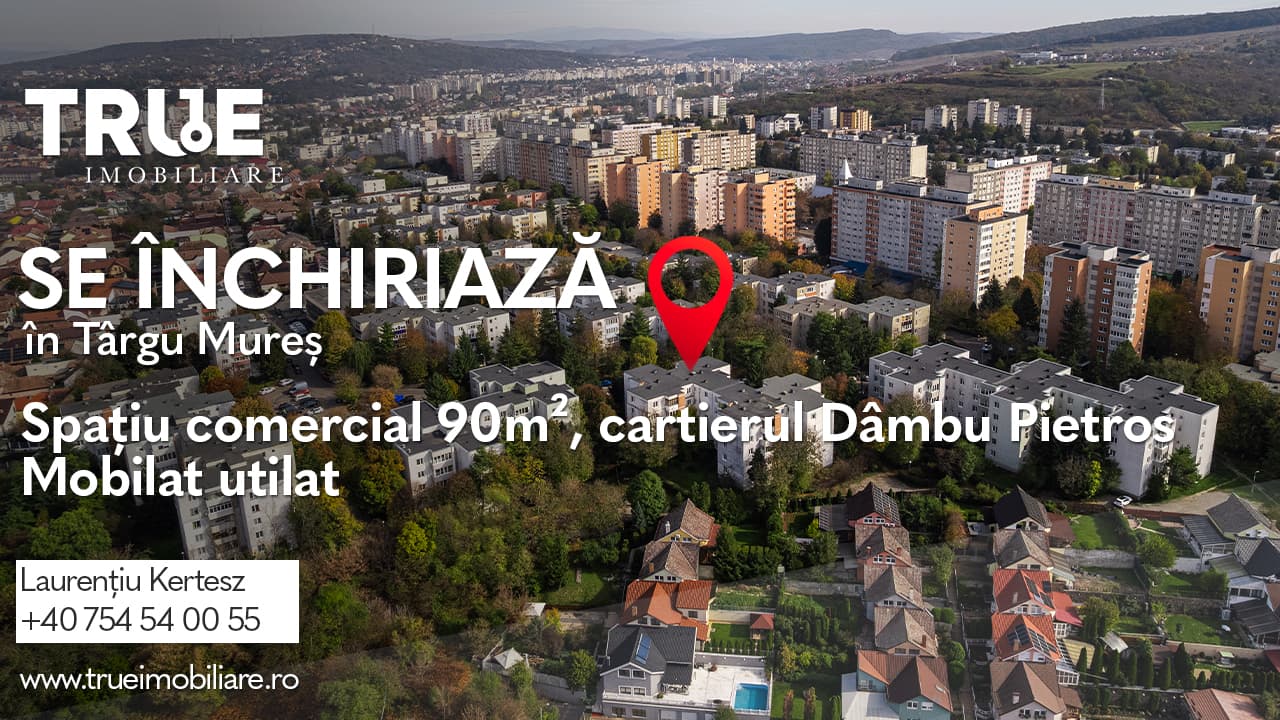 Spațiu comercial 90m² – Dâmbu Pietros, Târgu Mureș