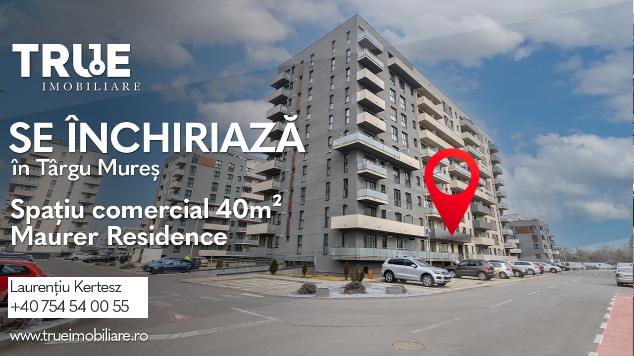 Spațiu comercial de închiriat, 40m², Maurer Residence!
