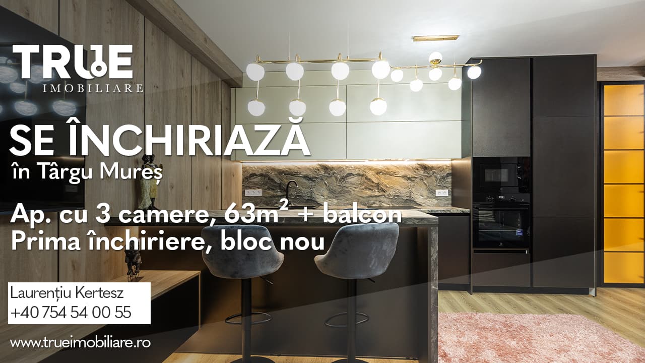Ap. cu 3 camere de închiriat – Green Residence, Târgu Mureș